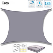 캠핑타프 그늘막 차양 돛, 3.Grey Set - 400cm x 700cm