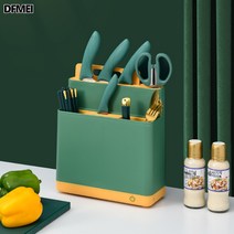 DFMEI 주방칼 수납 칼걸이 공기 건조기 칼받침 도마 USB 충전, 가능한 그린