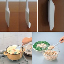 일제[타이거크라운]실리콘 주걱(1627스픈형-화이트)/스파츌러/실리콘조리도구/볶음주걱/홈베이킹주걱