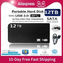 HDD 16 테라바이트 8 외장 솔리드 스테이트 드라이브 12 저장 장치 하드 컴퓨터 휴대용 USB3.0 SSD 모바일, 10 4TB-Black