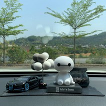 자동차 장식품 인테리어 소품 남자 타입 시크 차량용 아트 액세서리 피카츄 큐트 공공의 어린 대쉬보드 통큰 2938121749, 부가티 _빅 화이트 _비등석자리 _풍