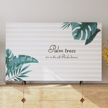 TV 거는 55 인치 수직 먼지 커버 평면 곡면 모니터 보호 장식, [05] 05, [01] 32inch(77x48m)
