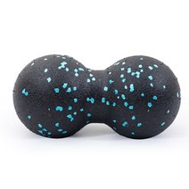 토구 트라택 트라텍 볼란스 마사지 볼 공 EPP 땅콩 바디 근막 이완 요가, 16 X 8cm 블루, 1개