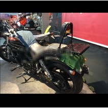 GV650 미라쥬 튜닝파츠 동승자 텐덤 등받이 짐대 리어캐리어 브라켓, 블랙, 텐덤등받이
