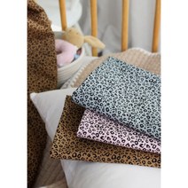 혜인천 20수 면 감성호피 원단 color 3종, 민트블루