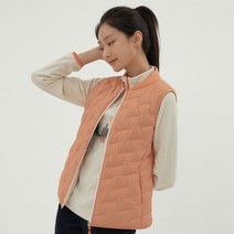 지센 심리스 컬러 경량 패딩 조끼 LSLWMA51 OR