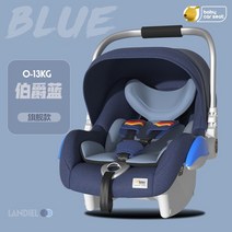 BABY CAR SEAT 유아 카시트 바구니카시트 0-15개월 신생아 아기 차량용 가정용 요람, 블루 알루미늄 손잡이