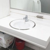 [오닉스 테이블 세면대 (배송비 착불) ]카운타세면기/ 태이블세면대/카운터형 세면기/상가 휴게소용 세면대/공용 세면기/사각 세면대/언더볼세면기/탑볼세면대/받침, 테이블세면대(화이트 펄), 화이트, 1개