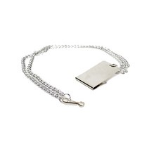 스텐 호각줄 은색 군인 유격 훈련용품, 1개