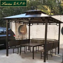 조립식 원두막 야외 바베큐장 비가림막 식당 야외, 2.5mx3.0m  기둥4cm