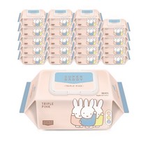 슈퍼대디 NEW 미피 콜라보 트리플 핑크 캡형 100매 20팩 대용량 아기물티슈, 물티슈 꿀벌 캡형 100매 20팩/한