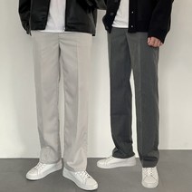 이브컴퍼니 남성 빅사이즈 신축성 끝판왕 세미와이드 밴딩 슬랙스(4color) (4319-1)