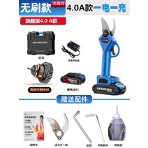 전지 작업 가지 자르기 조경 수목 전정 가위 휴대용 배터리 전동 전기 무선 원예 가지치기, 독일 4.0CN 일렉트롤 + 블레이드