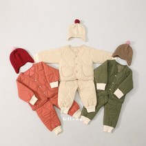 아기깔깔이상하복세트 여아 남아 어린이집 유치원 등원룩 외출복 겨울 패딩 상하세트 데일리룩