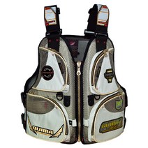 퀴마 구명조끼 메시 플로팅베스트 JW-SM2011B, 화이트