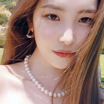 (문스샵) 스와로브스키 진주목걸이 925 실버 은목걸이 미니 진주목걸이 주얼리 4mm 6mm 8mm 10mm 12mm 레이어드 스왈로브스키 쁘띠진주목걸이 왕진주목걸이 진주초커