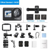 AKASO Brave7 4K30FPS WiFi 액션 캠 카메라 터치 스크린 방수, option4, 포함 64G Card