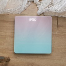 초정밀 최대180kg 디지털 파스텔 LED 체중계 몸무게 측정, 퍼플