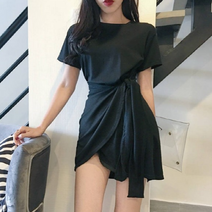 베베티 카누스 여성용 반팔 랩 원피스