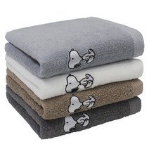 송월타월 송월갤러리 스누피리버 145g 면사, 4개, 랜덤발송