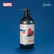 제이멜라 마블 스파이더맨 우드 앤 솔트 아크네 퍼퓸 바디워시 1000ml, 4개