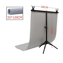 포토부스대여 사진 pvc 배경 배경 지원 스탠드 시스템 금속 배경 가방 촬영보조용품, 그레이 PVC 스탠드