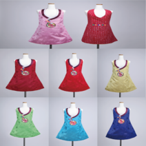 바늘한땀 한복앞치마 앞치마, 비취