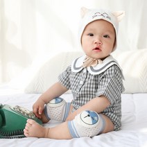 푹신한 걸음마 애기 무릎 보호 대 출산선물 돌선물, 색상, 무릎보호대 그레이