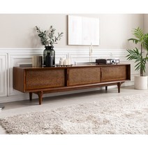 인도네시아 발리 수입가구 라탄 원목 TV다이 거실장 / 모던 예쁜 고급