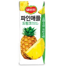 칠성 탕비실 손님대접 가족간식 델몬트 드링크 파인애플 주스 과즙음료 과일주스 생과일 190ML 48개, 8세트