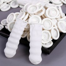 헬스와미 라텍스 핑거코트 손가락 골무 장갑 미끄럼 정전기 방지 100g 1팩
