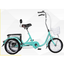 성인 세발 자전거 성인용 어른 삼륜 중년 할아버지, S타입 블랙