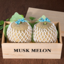 머스크 메론 과일 설 명절 선물 세트 오동나무상자포장, 1개, 1호 3과 (4.5kg)