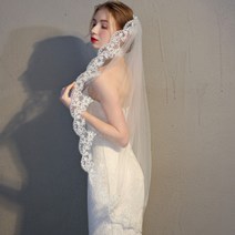 엘레강스 자수 웨딩 베일 셀프웨딩소품 스냅촬영[소무나]