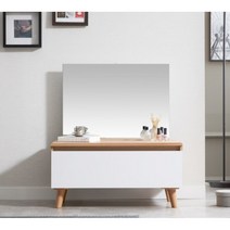 깔끔 튼튼 30대 남자 낮은 화장대(거울포함) 24평 교회 기숙사 드라마 거실, 화이트