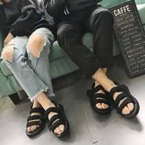 포브 남자 여름 커플 캐주얼 비치 샌들 샌달 디즈니샌들