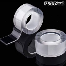 퍼니네일 초강력 양면테이프 자국안남는 나노테이프 실리콘양면테이프 1mm 2mm두께 아크릴 자동차 폼 다양한사이즈 나노겔, 두께2mm 길이 5M 폭2CM