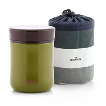 퀸센스 해피아워 진공 죽통, 그린, 400ml