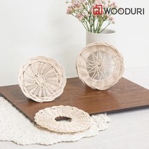 우드리 낭만 티코스터 라탄 DIY 키트 전통 공예 소품 교육 영상제공