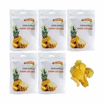 (5팩) 브이프릇 파인애플 말랭이 100g 말린파인애플칩 쫀득이 새콤달콤 건조 슬라이스, 1개