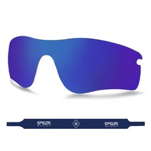 오클리 레이다 렌즈 트라이브 호환렌즈 레이다 패스 리필렌즈 교체, R402 딥블루（임팩트）＋스포츠스트랩