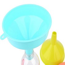 1+1 소분용 깔대기 플라스틱 깔때기 원형 페트병깔대기 육각 깔데기, 원형 2개, 색상랜덤