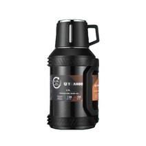 아웃도어 휴대용 텀스 탱커 대용량 보온보냉병 4L, 블랙2.3L