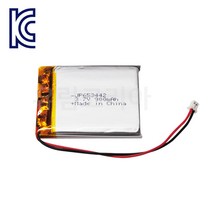JP 653442 900mAh KC인증 리튬폴리머배터리, 1개