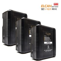 엘칸 94W V마운트 미니 배터리 3개 SET ENG카메라 조명 모니터 방송장비