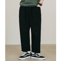 JEMUT 리테인 와이드 밴딩팬츠 바지 4종 블랙 SOLP2426 22SS Retain Wide Banding Pants Black