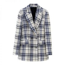 ZARA 자라 트위드 텍스처 더블 체크 자켓