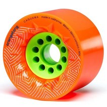 Orangatang Caguama 크루징용 85mm 롱보드 휠 DIY 전기 스케이트보드 이보드(오렌지 4개 세트), Orange 80a, w/o bearings