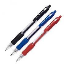 동아 P-KNOCK 피노크 중성 볼펜 0.4mm 낱개, 빨강