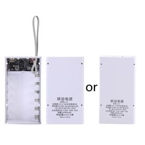 12SLOT 18650 배터리 홀더 충전 상자 일반적으로 사용되는 22.5W 파워 뱅크 DIY 케이스 리튬 배터리 홀더, 하얀색